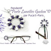 Perles en verre Piros® par Puca® 2x5 mm - Royal Blue Metallic Mat x10g