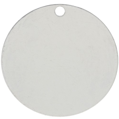 Sequin à graver 18 mm - épaisseur 0.4 mm - Argent 925 x1