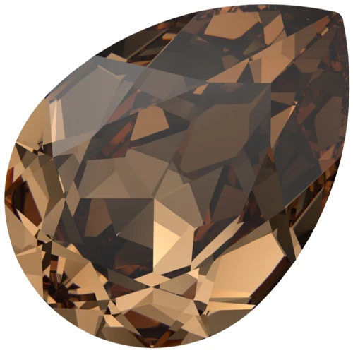 Cabochon PureCrystal 4320 Poire 6x4 mm - Reinvented Light Smoked Topaz x1