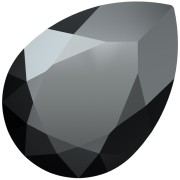 Jet - Cabochon PureCrystal 4320 6x4 mm - Jet Hematite x1 Cabochon PureCrystal 4320 6x4 mm - Jet Hematite x1