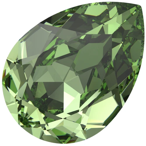 Cabochon PureCrystal 4320 6x4 mm - Reinvented Peridot x1