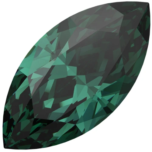 Navette PureCrystal 4210 10x5 mm - Emerald x1