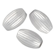 Perles olive striée 4.5x3 mm - Argent 925 x15|raw }}