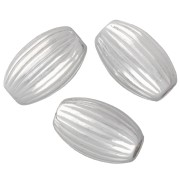 Perles olive striée 7x4 mm -Argent 925 x10|raw }}