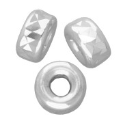 Perles rondelles Heishi diamantées 3 mm - Argent 925 x15|raw }}