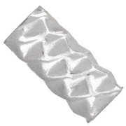 Perle tube 10x4.5 mm effet diamanté - Argent 925 x1|raw }}