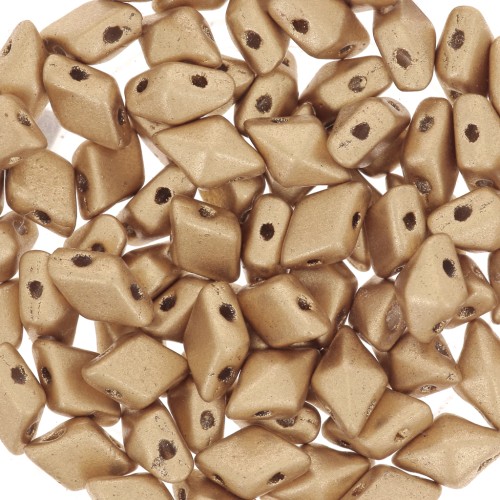 Diamonduo 2-hole 5x8 mm Gold Mat x10g