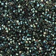 Miyuki Delica 15/0 Hex Cut DBSC0027 - Dark Green Iris Metallic x5g
