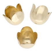 Coquilles tulipes 10 mm - Doré à l'or fin x4|raw }}
