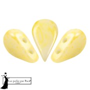 Crystal - Perles en verre Amos® par Puca® 5x8 mm - Yellow Mishmash x10g Perles en verre Amos® par Puca® 5x8 mm - Yellow Mishmash x10g