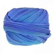 Ruban de soie Shibori Lapis Sky x10cm