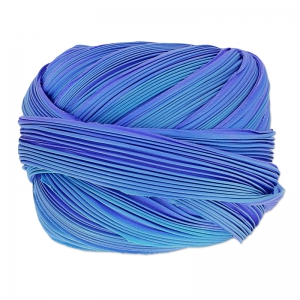 Ruban de soie Shibori Lapis Sky x10cm
