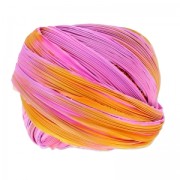 Ruban twill de soie Shibori Pink Sunset x10cm