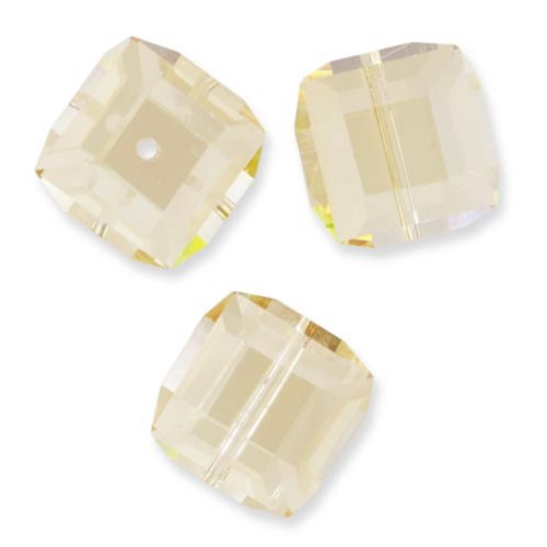 Cadeau - Cube PureCrystal 5601 12 mm - Crystal Golden Shadow x1