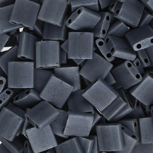 Miyuki Tila Beads 5x5x1.9 mm TL-2001 - Gunmetal Mat paquet de 100g