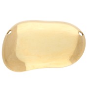 Pendentif intercalaire irrégulier 30x45 mm - Acier inoxydable 304 Doré x1|raw }}