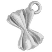 Breloque pâte farfalle 18x14 mm - Acier inoxydable 316 x1