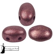 Perles en verre Samos® par Puca® 5x7 mm - Bronze Light Plum x10g