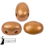 Perles en verre Samos® par Puca® 5x7 mm - Bronze Orange x10g