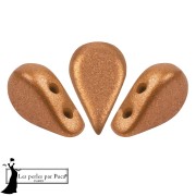 Crystal - Perles en verre Amos® par Puca® 5x8 mm - Bronze Orange x10g Perles en verre Amos® par Puca® 5x8 mm - Bronze Orange x10g