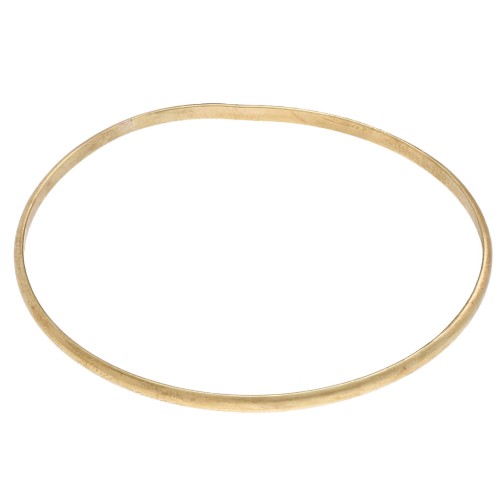 Bracelet demi-jonc 3x67 mm - Laiton brut x1
