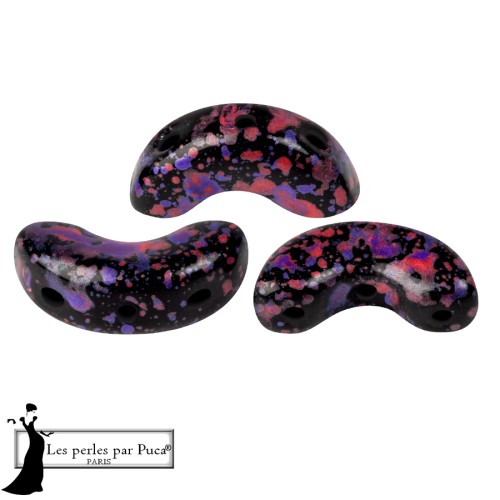 Arcos® par Puca® 5x10 mm - Enamel Purple and Red x10g