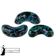 Jet - Arcos® par Puca® 5x10 mm - Enamel Turquoise x10g Arcos® par Puca® 5x10 mm - Enamel Turquoise x10g