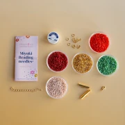Mes bijoux DIY - Kit bracelet manchette florale tissage au métier à tisser