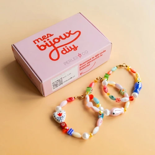 Mes bijoux DIY - Kit bracelets colorés en perles céramique