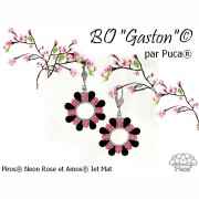 Perles en verre Piros® par Puca® 2x5 mm - Neon Amethyst x10g