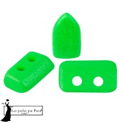 Opaque White - Perles en verre Piros® par Puca® 2x5 mm - Neon Green x10g Perles en verre Piros® par Puca® 2x5 mm - Neon Green x10g