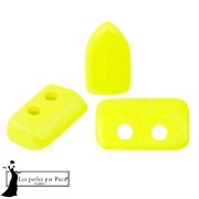 Opaque White - Perles en verre Piros® par Puca® 2x5 mm - Neon Yellow x10g Perles en verre Piros® par Puca® 2x5 mm - Neon Yellow x10g