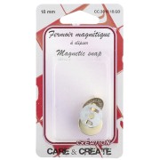 Doré - Fermoir aimanté 18 mm pour pochette et sac - Doré x1 Fermoir aimanté 18 mm pour pochette et sac - Doré x1