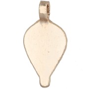 Pendentif ethnique goutte travaillé 23x11.5 mm - Doré light x1