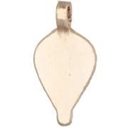 Pendentif ethnique goutte travaillé 23x11.5 mm - Doré light x1