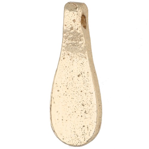 Pendentif goutte 20x7 mm - Doré light x1