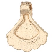 Breloque éventail ethnique 16.5x14 mm - Doré Light x1