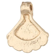 Breloque éventail ethnique 16.5x14 mm - Doré Light x1