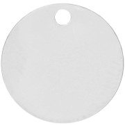 Sequin à graver 12 mm - épaisseur 0.4 mm - Argent 925 x1