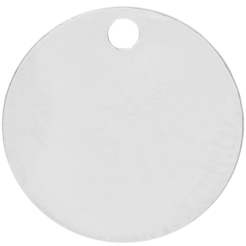 Sequin à graver 12 mm - épaisseur 0.4 mm - Argent 925 x1