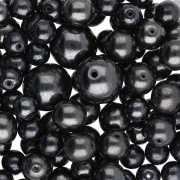 Assortiment de perles de bohème - Mix Black x50g