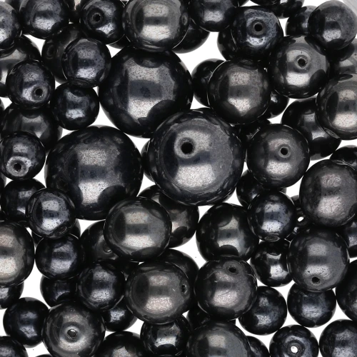 Assortiment de perles de bohème - Mix Black x50g