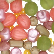 Assortiment de perles de bohème - Mix Spring x50g