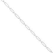 Chaine maille ovale alternée (1x1) texturée 4 mm Acier inoxydable 304 x1m