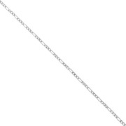 Chaine maille figaro alternée (1x3) 2.4 mm - Acier inoxydable 316L x50cm