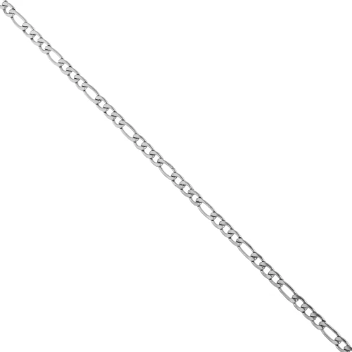 Chaine maille figaro alternée (1x3) 3.9 mm - Acier inoxydable 316L x50cm