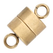 Fermoir aimanté cylindrique 7.5 mm - Acier inoxydable 303 Doré x1