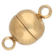 Fermoir boule aimanté 6 mm - Acier inoxydable 303 Doré x1