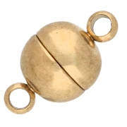 Fermoir boule aimanté 6 mm - Acier inoxydable 303 Doré x1