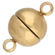 Fermoir boule aimanté 8 mm - Acier inoxydable 303 Doré x1